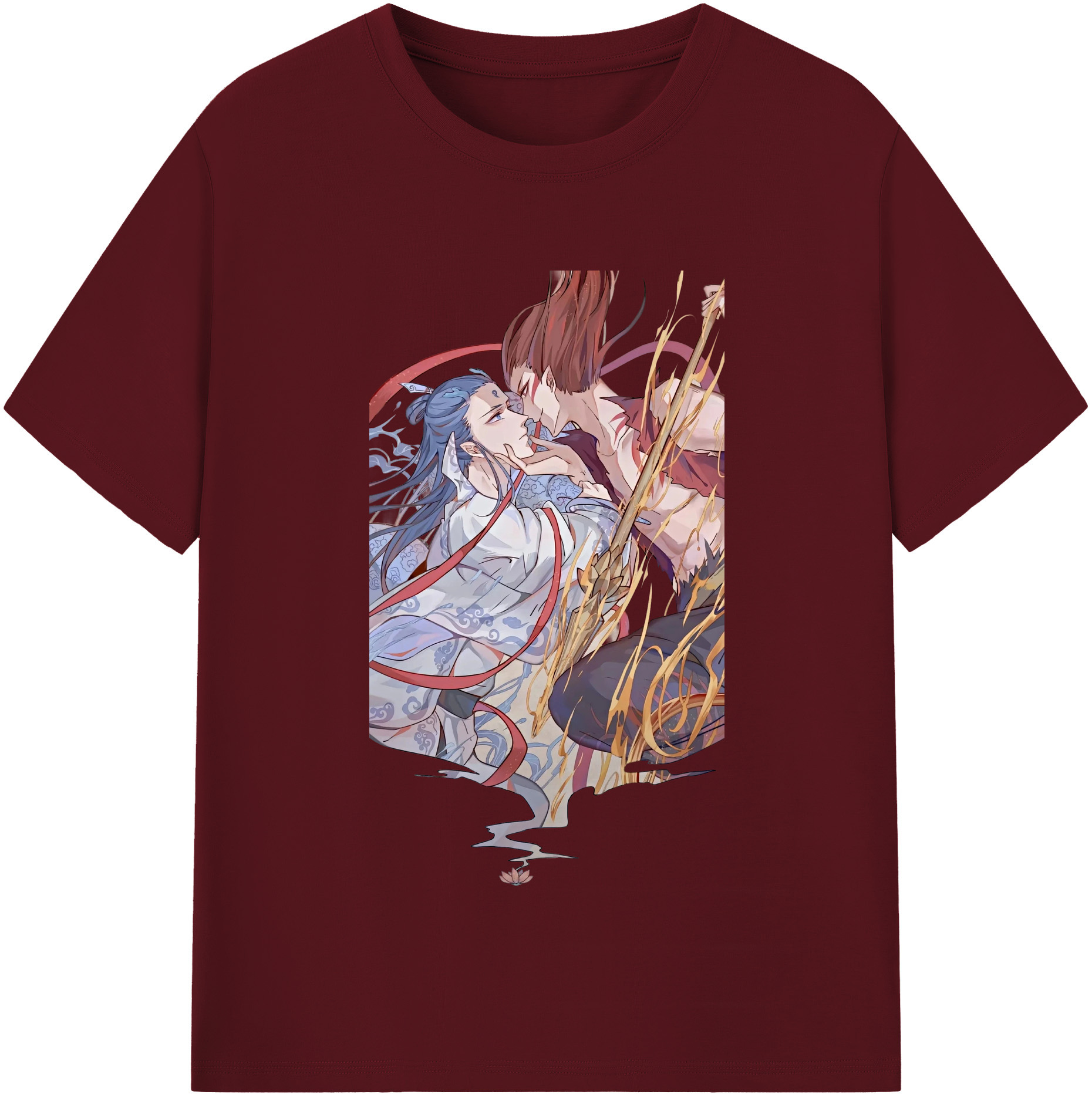 （画像用） Ne Zha 2 ナタ 魔童の大暴れ 綿100％半袖Tシャツ（フロントプリント）